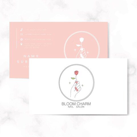 ロゴデザイン・ネイルサロン　BLOOM CHARM様