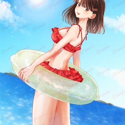 女の子背景あり_sample
