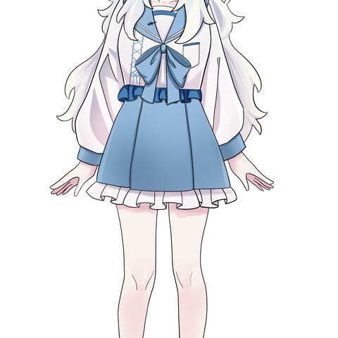 白髪の女の子