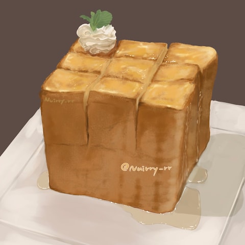 シロップたっぷりのハニートースト