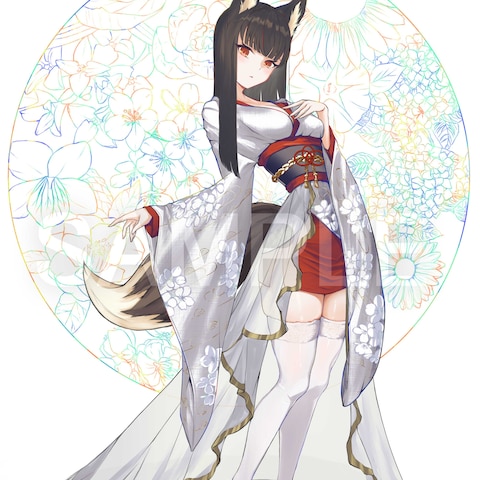 オリジナルキャラクター立ち絵（和風）１
