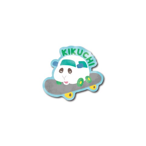 キャラクターのステッカーデザイン