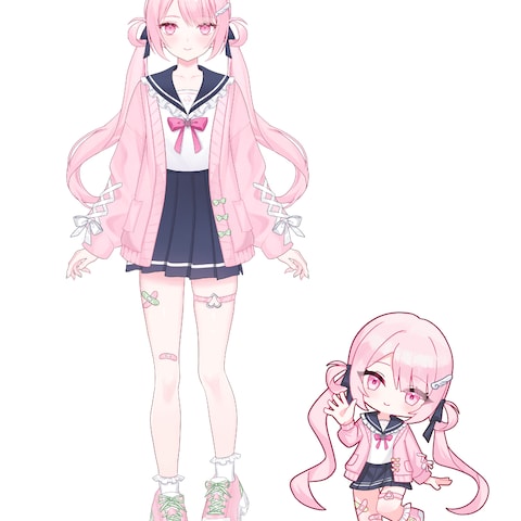 オリジナルキャラクターのVtuber立ち絵の制作