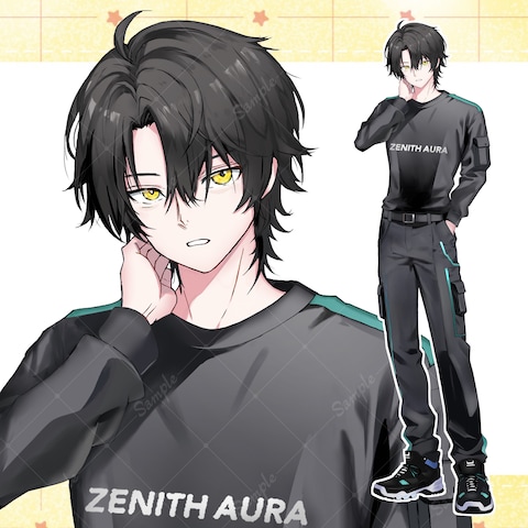 配信者様の立ち絵、衣装デザイン制作