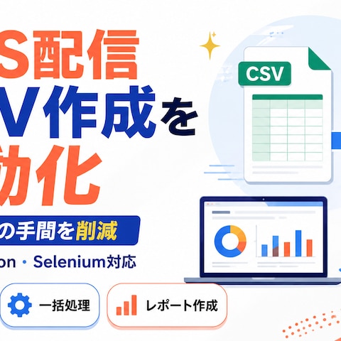 SMS配信用CSV作成の自動化