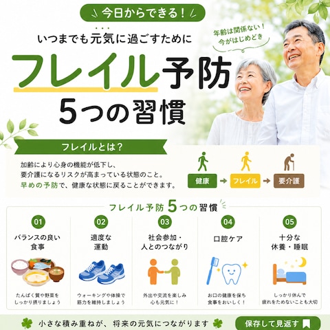 フレイル予防を伝えるInstagram投稿