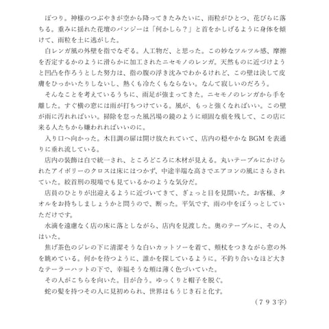 『雨と石』