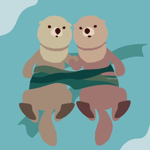 ラッコのイラスト