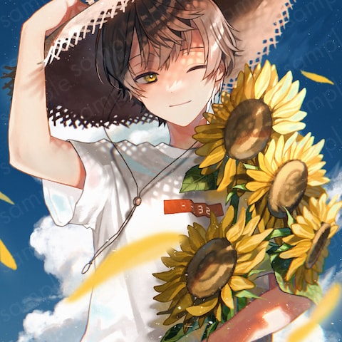 一枚絵サンプル（厚塗り）※ご依頼イラスト