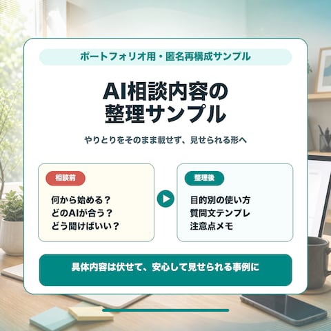 AI相談内容の整理サンプル