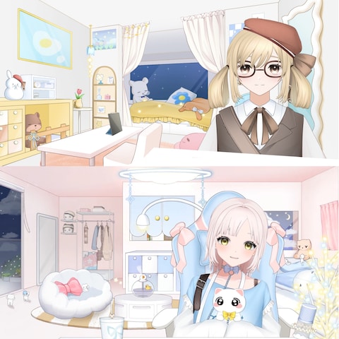 動く配信部屋