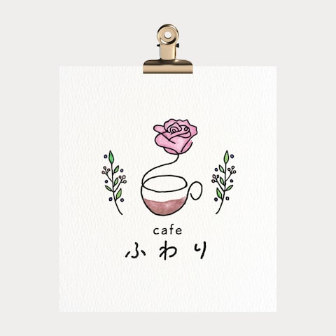 カフェふわりさんのお店ロゴ