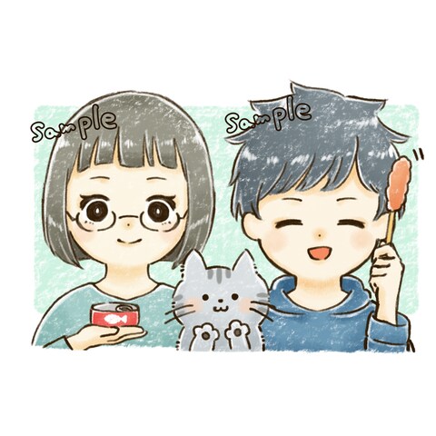 猫と暮らすカップル