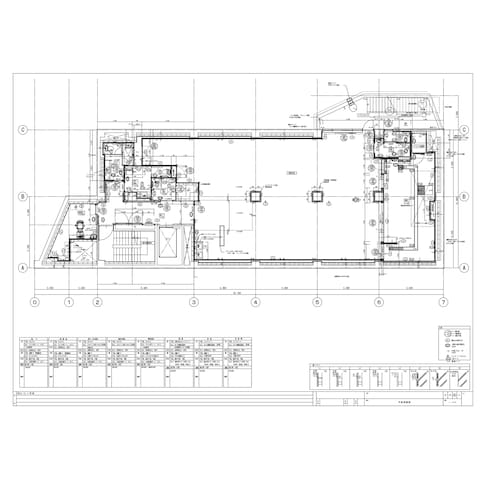 2014年 某病院(社員食堂改修)平面詳細図