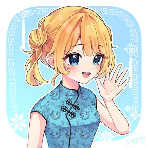 胸上イラスト