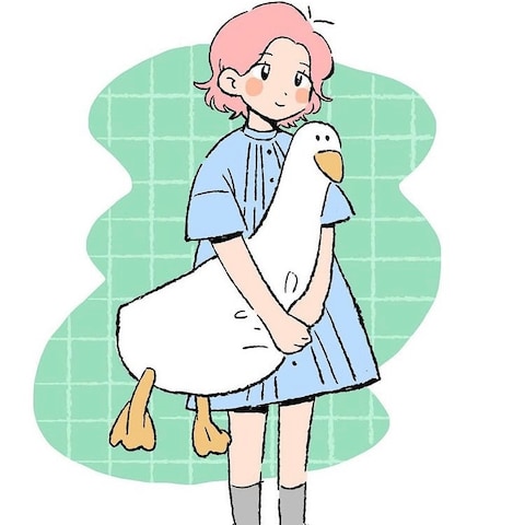 あひる（デフォルメ•おしゃれ）