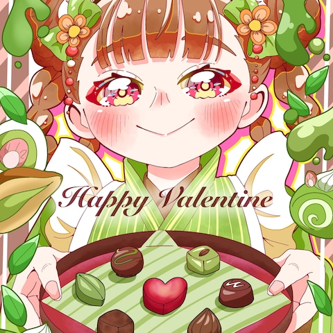 バレンタイン1枚絵