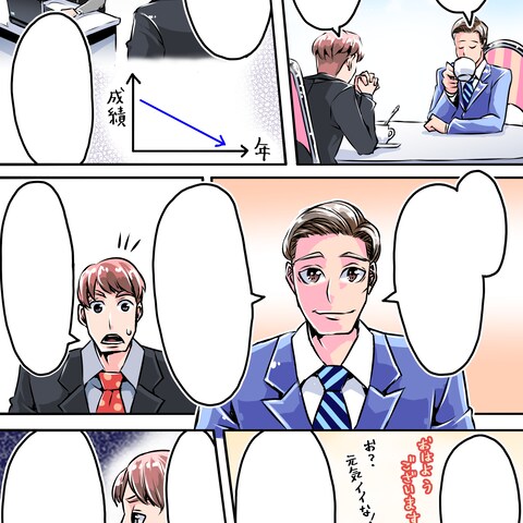 ホームページ上に載せる広告用の漫画(計２ページ分)
