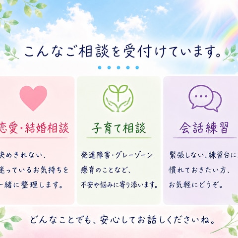結婚、育児、愚痴、会話練習