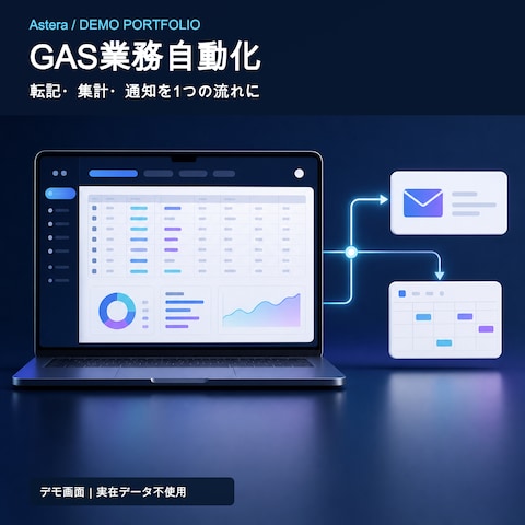 GAS業務自動化デモ｜転記・通知