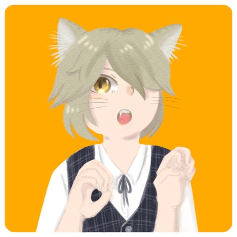主線なしバストアップ（やわらかめ塗り）例