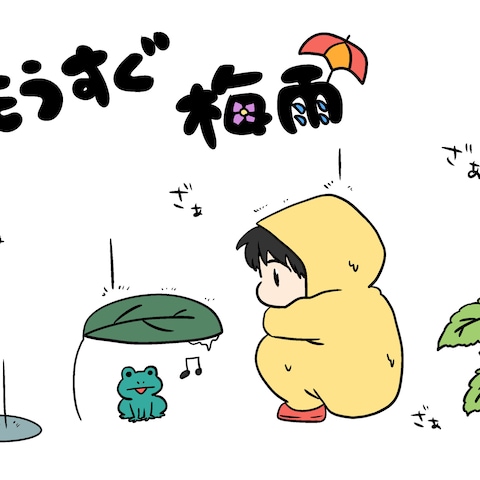 梅雨に向けたイラスト