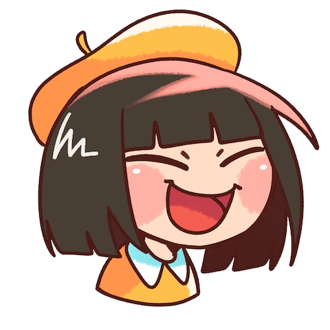 自分のデフォルメ似顔絵
