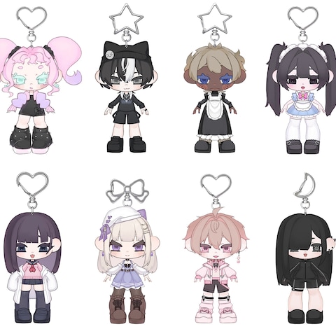 デフォルメイラスト キーホルダー風 全身