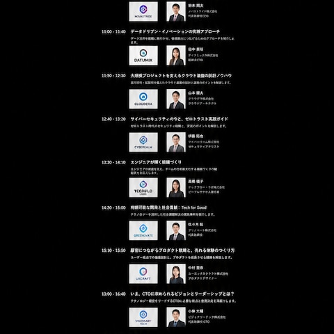 エンジニア向け技術カンファレンスのLP