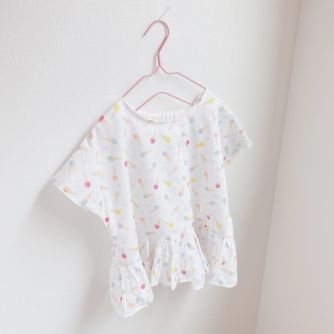子ども服　アイス柄・夏トップス