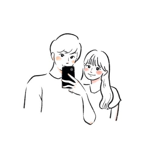 カップルイラスト