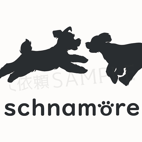 ご依頼をいただいたミニチュアシュナウザーオフ会のブランドロゴ