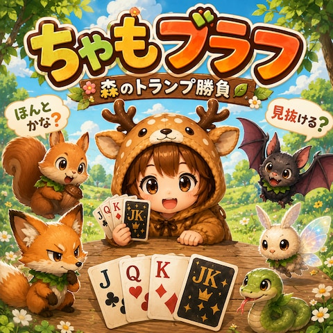 【ゲーム制作実績】ちゃもブラフ:森のトランプ勝負