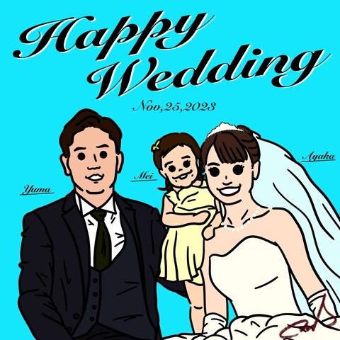 結婚式ウェルカムボード作成