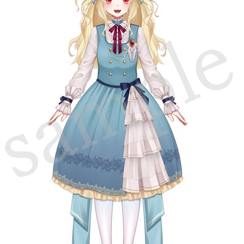  Live2Dパーツ分けイラスト