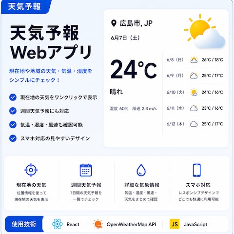 天気予報Webアプリ