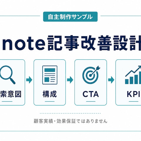 note記事改善設計（自主制作）