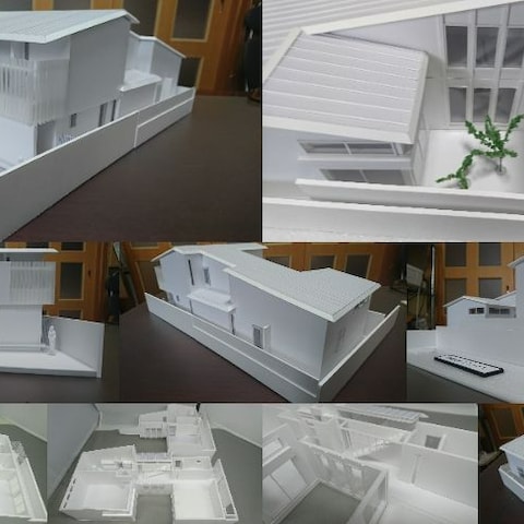 スタディ模型　白模型　1/50スケール