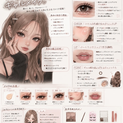 画像で分かる似合うメイク解説！