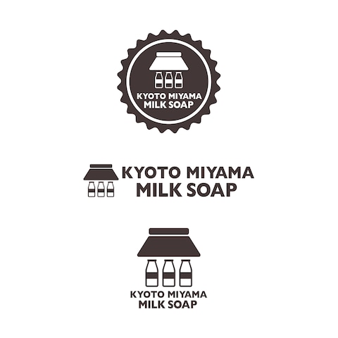 KYOTO MIYAMA MILK SOAP様　ロゴ