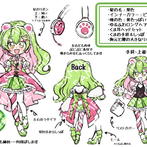 キャラクターデザイン・完成