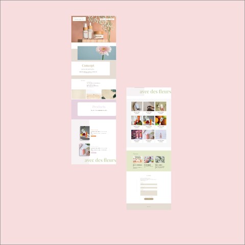 化粧品のweb制作