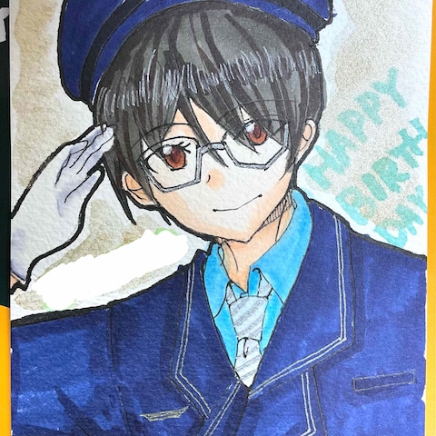 お誕生日祝いのイラスト