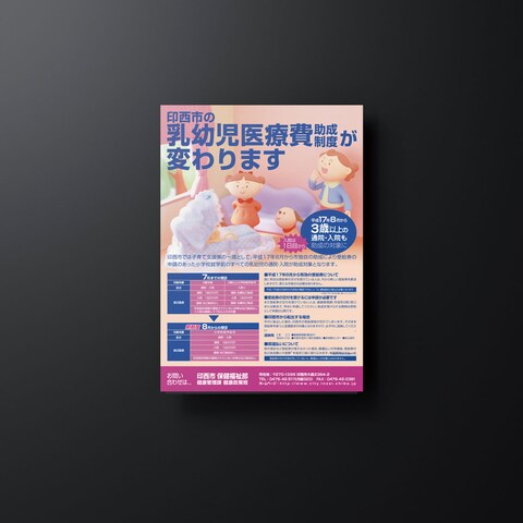 千葉県印西市　保険のポスター