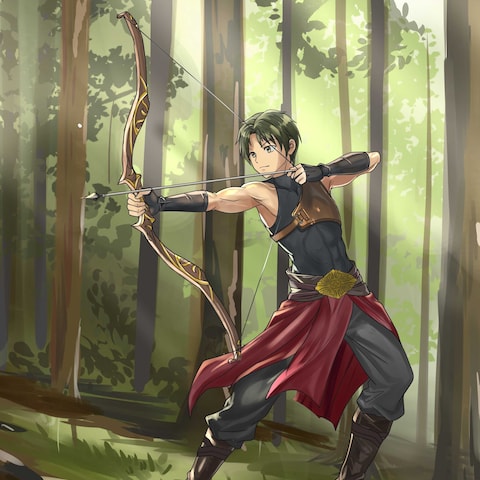ファンタジー男性キャラクター立ち絵