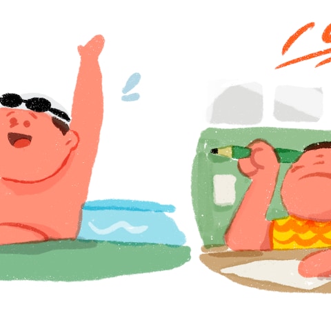 カットイラスト 夏休み