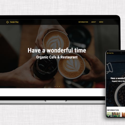 カフェサイト　コーディング