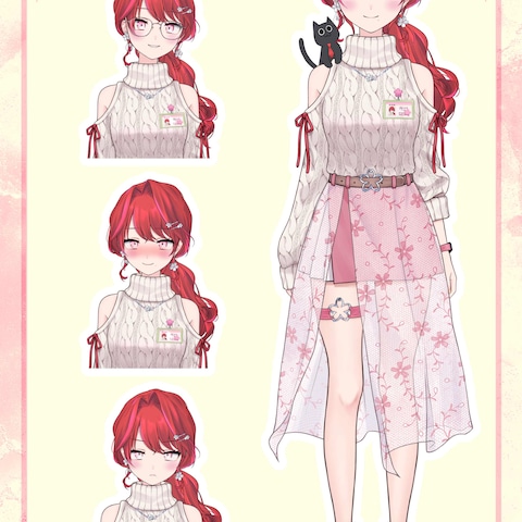 桜える子様Vtuberモデル