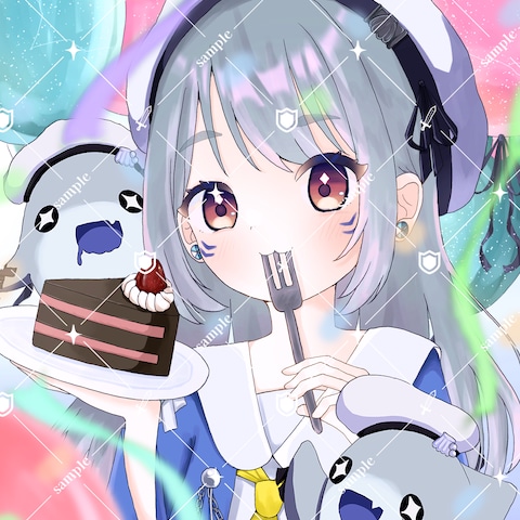 鮫咲ふかにょ 生誕イラスト