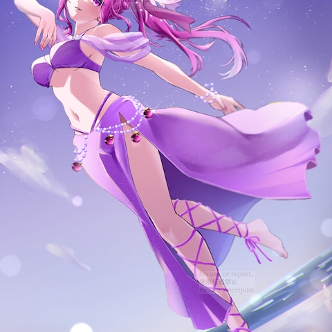 Vtuber誕生日記念用のイラストを制作しました